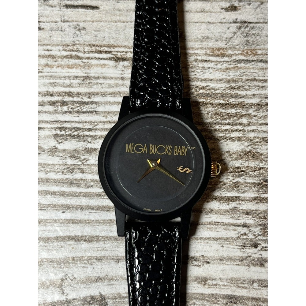 Mega Bucks Baby Quartz Watch‎ Genuine Leather Band- Brand New! UNIQUE